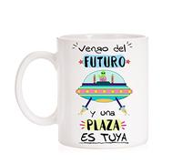 MardeTé Taza Opositor. Vengo del Futuro y una Plaza es tuya. Taza de oposiciones para regalo al estudiante