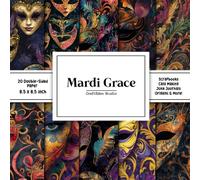 Mardi Grace Scrapbook Paper: Decorative Double-Sided Craft Papers For Junk Journals, Wrapping & Mixed Media, Card Making And More