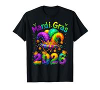 Mardi Gras 2026 Bufón Feliz Carnaval Mardi Gras Hombres Mujeres Camiseta