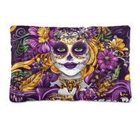 Mardi Gras Carnival Flowers Little Doll_3 - Cama lavable para perro, antideslizante, suave, cómoda, cama para perros medianos/grandes, 36 x 24 pulgadas