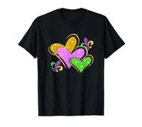 Mardi Gras Corazones Lindos Mujeres Niñas Niños Hombres Bourbon Street Camiseta