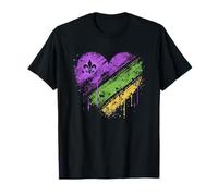 Mardi Gras Corazones Lindos Mujeres Niñas Niños Hombres Carnaval Camiseta