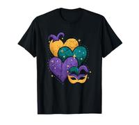 Mardi Gras Corazones Lindos Mujeres Niñas Niños Hombres Festival Vibes Camiseta