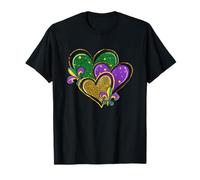 Mardi Gras Corazones Lindos Mujeres Niñas Niños Hombres King Cake Camiseta