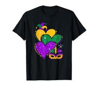 Mardi Gras Corazones Lindos Mujeres Niñas Niños Hombres Krewe Spirit Camiseta