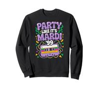 Mardi Gras Festival Carnival Beads Neckless Sudadera