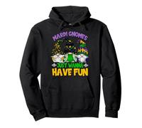Mardi Gras Gnomes Wanna Have Fun For Women and Girls Trip Sudadera con Capucha