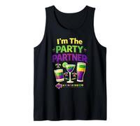 Mardi Gras Im The Party Partner - Diseño de Pareja a Juego Camiseta sin Mangas