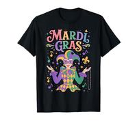 Mardi Gras Jester Beads Cajun Parade NOLA Camiseta
