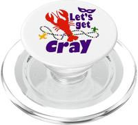Mardi Gras Lets Get Cray Crawfish It Ain't Gonna Suck Itself PopSockets PopGrip para MagSafe