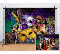 Mardi Gras máscara Colorida fotografía telón de Fondo Misterio Carnaval máscaras Fondos de Vinilo Fino Fiesta de cumpleaños Banner Photo Booth para Boda, Studio Prop, Youtube Video 61