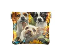 Mardi Gras Sugar Skull - Monedero para lápiz labial, para hombre, soporte para lápiz labial, Perros en un campo de girasoles, Diseño: