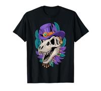 Mardi Gras T Rex Sugar Skull Carnival New Orleans Hombres Mujeres Camiseta