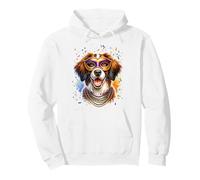 Mardi Gras Wetterhoun Perro Sudadera con Capucha