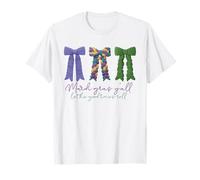 Mardi Gras Yall Let The Good Times Roll Crochet Low Art Girl Camiseta