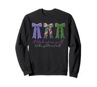 Mardi Gras Yall Let The Good Times Roll Crochet Low Art Girl Sudadera