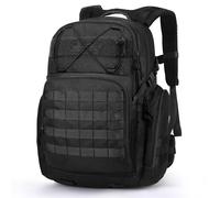 Mardingtop Mochila militar de 40 L de estilo táctico Molle para senderismo, trekking, camping y viajes, Negro , 40L