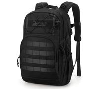 Mardingtop Mochila táctica de trekking de 28 l, para viajes, camping, senderismo, ciclismo, Negro , 28L