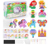 Mardo Cuentas para Planchar 10 mm, 1400 Piezas Hama Beads, Perlas XL con caja de Almacenamiento, Placas de Perlas para Planchar, Patrones y Papel de Planchar, Juego de Cuentas para planchar