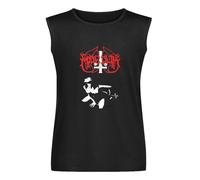 Marduk F*** Me Jesus Vest Tank - Camiseta para hombre, color negro, unisex, sin mangas, Negro , M