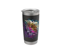 Marduk y Tiamat Vaso térmico de acero inoxidable de doble pared