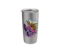 Marduk y Tiamat Vaso térmico de acero inoxidable de doble pared