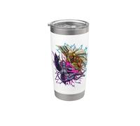 Marduk y Tiamat Vaso térmico de acero inoxidable de doble pared