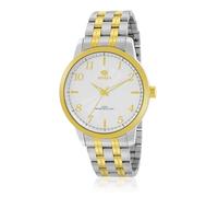 Marea Reloj B36177/3 - Reloj para Hombre, Diseño Clásico con Toques Modernos, Acero Inoxidable con Bisel y Detalles Dorados, Reloj de Pulsera con Esfera Plateada, 42mm