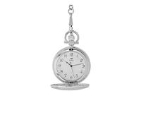 Marea Reloj de Bolsillo B41421/1 Unisex Plateado - Metal, 47 mm, Analógico, Esfera Blanca con Números Latinos, Motivo en Tapa y Cadena