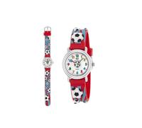 MAREA Reloj Infantil Niño B37007/20 Balón de Fútbol Silicona Roja 27mm