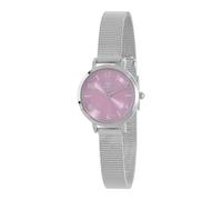 Marea Reloj Mujer B41403/4 - Acero Inoxidable, Correa Malla Milanesa, Dial Rosa, 25 mm, 3 ATM