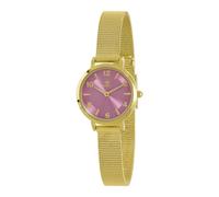 Marea Reloj Mujer B41403/8 - Acero Inoxidable Dorado, Correa Malla Milanesa, Dial Rosa, 25 mm, 3 ATM