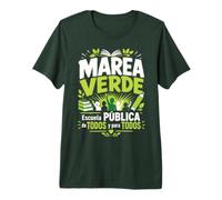 Marea Verde Escuela Pública Educación para Todos Camiseta Premium