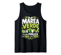 Marea Verde Escuela Pública Educación para Todos Camiseta sin Mangas
