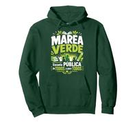 Marea Verde Escuela Pública Educación para Todos Sudadera con Capucha