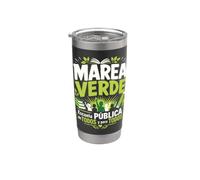 Marea Verde Escuela Pública Educación Para Todos Vaso térmico de acero inoxidable de doble pared