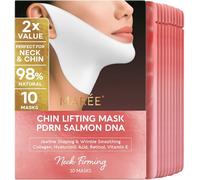 MAREE Máscara de levantamiento de línea V con ADN de salmón PDRN, máscara facial de colágeno profundo para mujer, máscaras faciales moldeadoras de la mandíbula con retinol, cinta tensora y reafirmante