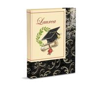 Mareli Álbum de Fotos de graduación 23x30 60 páginas con páginas de cartón y pergamino