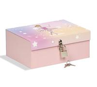 Mareli Caja con candado de 18,5 x 14 x 7,5 cm, ideal para guardar secretos, joyas y figuras, bailarina