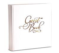 Mareli Fiestas de Boda Bautismo Cumpleaños Aniversarios, Libro de Deseos, cm 20X20 70 pagine