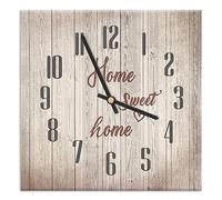 Mareli Reloj de Pared Cubierto con Papel Laminado Mate - Adecuado para Sala de Estar, Cocina, Oficina - Mecanismo silencioso