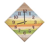 Mareli Reloj de Pared Cubierto con Papel Laminado Mate - Adecuado para Sala de Estar, Cocina, Oficina - Mecanismo silencioso