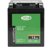 Marelli - Batería para moto y scooter de 14 Ah, 12 V, 185 A, tecnología AGM, sellada, polo positivo izquierdo