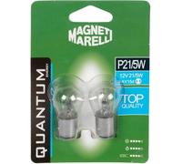 MARELLI Quantum Energy Par de Bombillas Biluce Magneti P21/5W para Coche, 12 V, 21/5 W, con conexión Bay15d