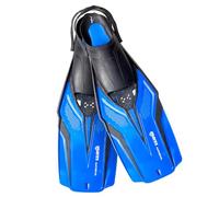 Mares Aleta Nateeva, Aletas de Buceo y Snorkel para Adultos con Zapatilla Abierta, Azul, M/L