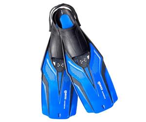 Mares Aleta Nateeva, Aletas de Buceo y Snorkel para Adultos con Zapatilla Abierta, Azul, XS