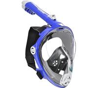 Mares Aquazone Full Face Mask - Máscara Integral Snorkel para Adultos, Falda de Silicona, Snorkel Plegable, 3 tamaños