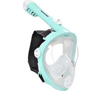 Mares Aquazone Full Face Mask - Masque Intégral Snorkeling Adulte, Jupe Silicone, Tuba Repliable, 3 Tailles