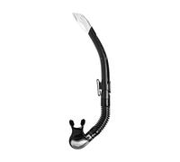 Mares Bay, Tuba de Snorkeling con Parte Superior Semiseca, Unisex, Adulto, Negro