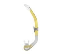 Mares Bay - Tubo de Buceo Adulto con válvula de Purga rápida, Boquilla de Silicona y Clip Deslizante, Ideal para Snorkel